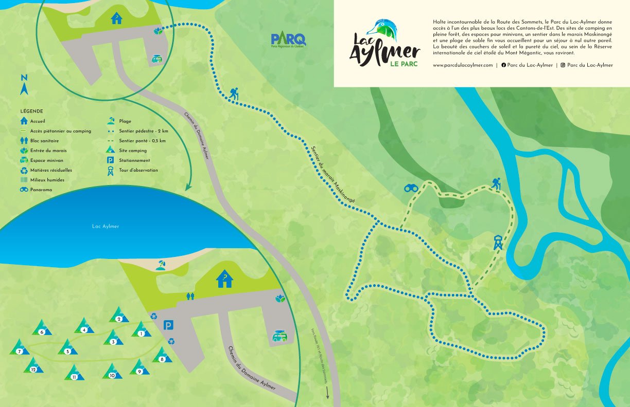 Carte du Parc du Lac-Aylmer
